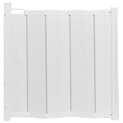 Abbildung von Bettacare Automatisches Faltbares Einziehbares Hundegitter, 55cm 89cm, Weiß, Treppenschutzgitter für Haustiere, Hundesicherheitsgitter