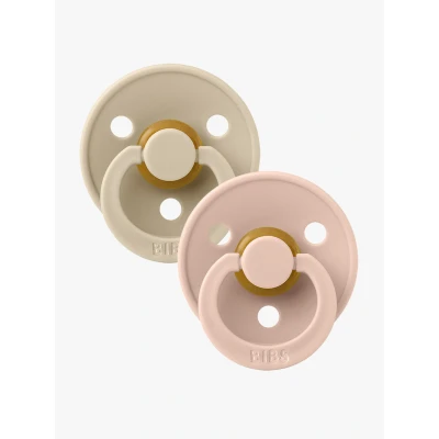 Abbildung von BIBS Schnuller Colour 2er Pack Latex Größe 1, Vanilla/Blush