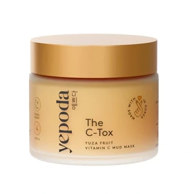 Abbildung von Yepoda Gesichtsmaske Vitamin C THE TOX, Beauty Face Mask mit Yuza Frucht und Kaolin, Koreanische Kosmetik (80 Gramm)