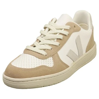 Abbildung von Veja V10 Sneaker low, Damen, Größe: 37, Extra white natural sahara Leder