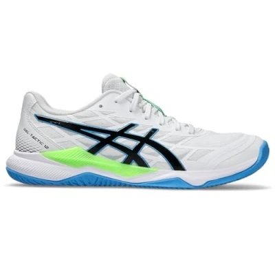 Abbildung von Asics Geltactic 12 Volleyballschuh, Herren, Größe: 44, White/lime burst Kunststoff/textil