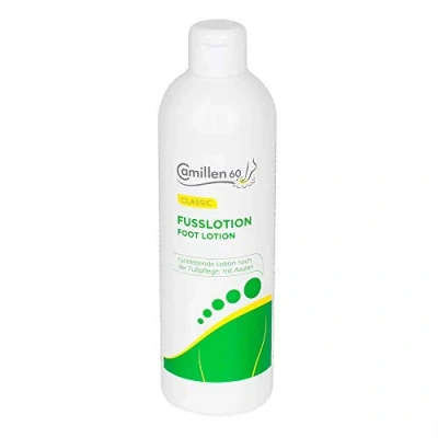 Abbildung von Fussbalsam Camillen 60, Fußlotion Balsam mit Kamillenöl, Azulen, Kampfer, Nachfüll, 500 ml