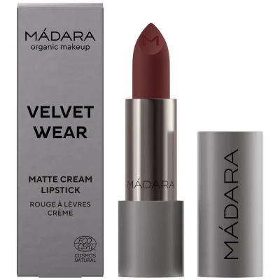 Abbildung von M&Aacute;DARA Organic Skincare Velvet Wear Matte Cream Lipstick 35 Dark Nude 3,8 g