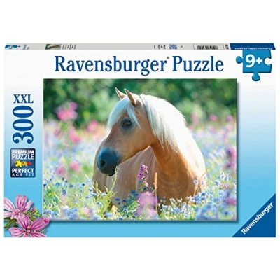 Abbildung von Ravensburger Stukjes Paard Tussen DE Bloemen Puzzle für Kinder, Größe: One Size, Multi coloured
