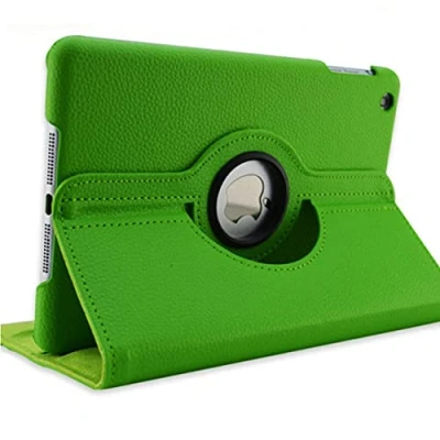 Abbildung von LIUCHEN Tablethülle360 Grad Leder Flip Case Hülle für Samsung Galaxy Tab A 9.7 SM T550 T551 T555 TabA Tablet Glas,grün