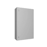 Abbildung von RITTAL AX Kompakttafel, WHD: 600x1000x250 mm, Stahlblech, mit Montageplatte, eintürig, zwei Drehriegel