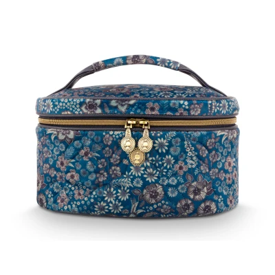 Abbildung von PIP STUDIO Cleo Kosmetiktasche gesteppt Daisy Dreams blau 26cm