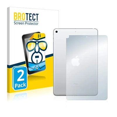 Abbildung von BROTECT (2 Stück Schutzfolie für Apple iPad Mini 5 2019 (Rückseite, 5. Gen.) Displayschutz Folie Ultra Klar