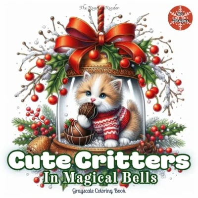 Abbildung von Cute Critters In Magical Bells Grayscale Coloring Book: Discover a world 52 Whimsical Christmas Designs of Adorable Animals inside Festive ... small things., Band 20)