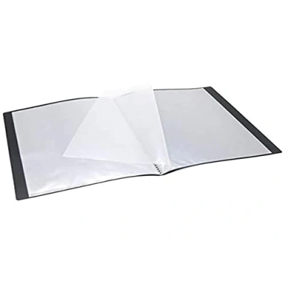 Abbildung von WAYTEX 931400 Dokumentenschutz, A4, 40 Ansichten, 20 Hüllen, Einband aus Polypropylen, Schwarz