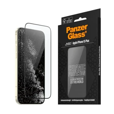 Abbildung von Displayschutz PanzerGlass Ultra Wide Fit Apple iPhone 15 Plus Ceramic