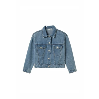 Abbildung von Name it Nkfmila NOOS Jeansjacke für Kinder, Größe: 128, Medium blue denim