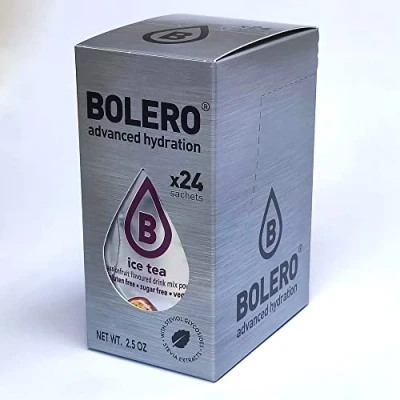 Abbildung von Bolero ICE TEA PASSIONFRUIT 24x3g Saftpulver ohne Zucker, gesüßt mit Stevia + Vitamin C für Kinder, Sportler und Diabetiker Geschmack von Passionsfrucht Eistee