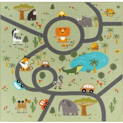 Abbildung von the carpet Teppich &quot;Happy Life&quot;, rund, Life Kinderzimmer Spielteppich pflegeleicht