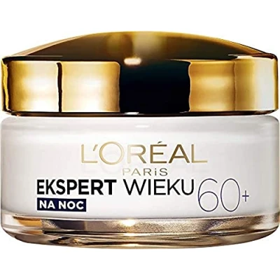 Abbildung von L&#039;Oreal Paris Face Care Caring Alter 60+ Anti Faltcreme für die Nacht, modelliert Gesichtskontur und Ernährung, 50 ml