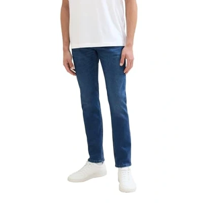 Abbildung von Tom Tailor Denim Herren Piers Slim Jeans, 10120 Used Dark Stone Blue Denim, 34/32