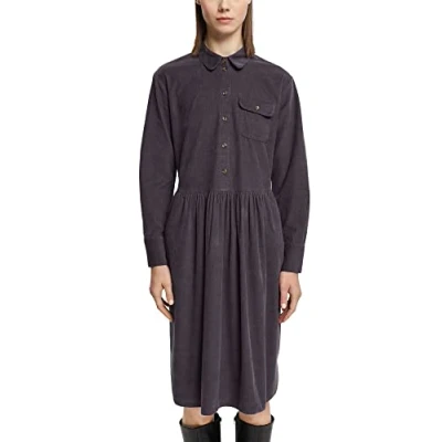 Abbildung von ESPRIT Damen 102ee1E321 Kleid, Anthracite, 38 EU
