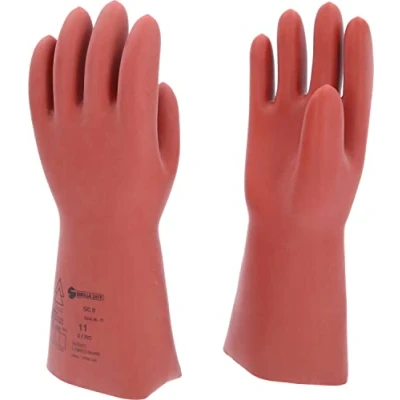 Abbildung von KS Tools 117.0070 Elektriker Schutzhandschuh mit mechanischem Schutz Größe 11 Klasse 0 [1000 V] rot