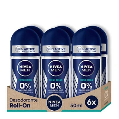 Abbildung von Nivea Men Fresh Ocean Roll On Deodorant 6 x 50 ml