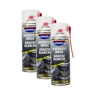 Abbildung von Presto 3X 306352 SPRÜHFETT WEIß SCHMIERMITTEL Metall Kunststoff 400 ml