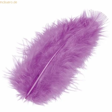 Abbildung von 10 x Knorr prandell Marabufedern 10cm violett VE=15 Stück