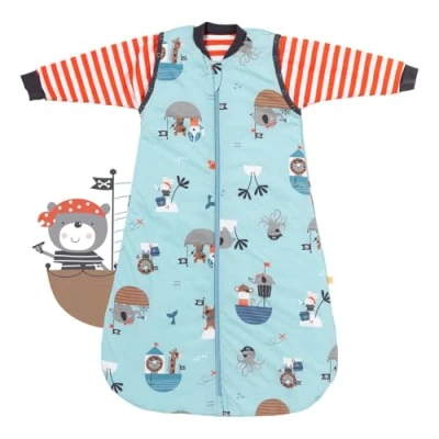 Abbildung von schlummersack Schlafsack Baby Sommer 80 cm dünn Pirat Babyschlafsack 1.0 Tog 1 Baumwolle Frühling