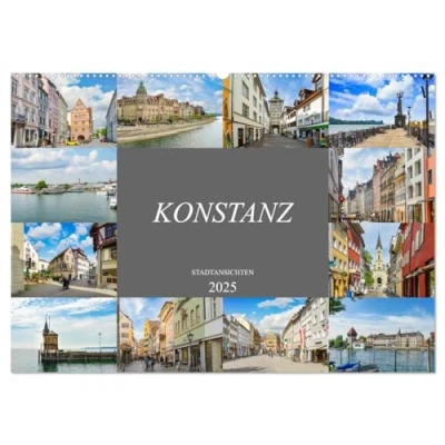 Abbildung von Konstanz Stadtansichten (Wandkalender 2025 DIN A2 quer), CALVENDO Monatskalender