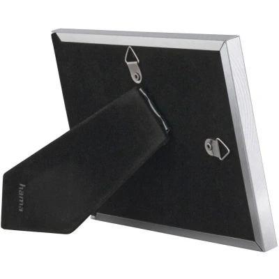 Abbildung von Hama Portraitrahmen Porträtrahmen 13x18 cm, silber, aufhängbar, aufstellbar, für 1 Bilder