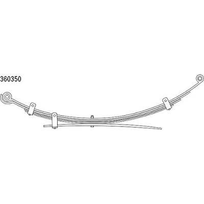 Abbildung von CS Germany 10.360.350.00 Blattfeder Hinterachse MITSUBISHI: L200 / Triton IV Pickup