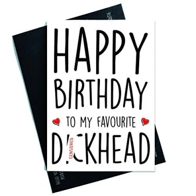 Abbildung von Happy Birthday Karten Husband Bevorzugte D Kopf Karte Lustig Boyfriend Friend Karte, Karten, Scherz PC283