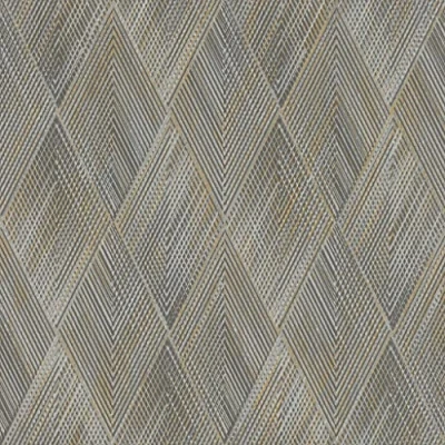 Abbildung von Rasch Tapete 844153 Vliestapete in Dunkelgrau, Schwarz und Gold mit geometrischem Muster aus Rauten der Kollektion Perfecto VI 10,05m x 0,53m (LxB)