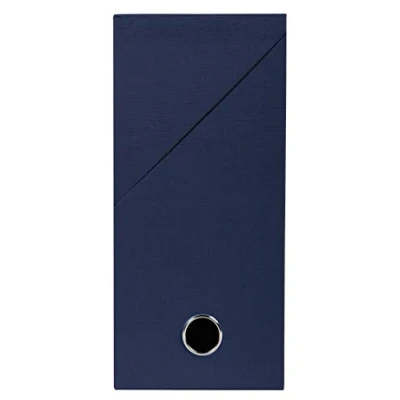 Abbildung von Exacompta 89427E Premium Transferbox Hartpappe 12cm Rückenbreite DIN A4 ideale Transportbox und perfekt geeignet für die sichere Aufbewahrung Ihrer Ordner dunkelblau