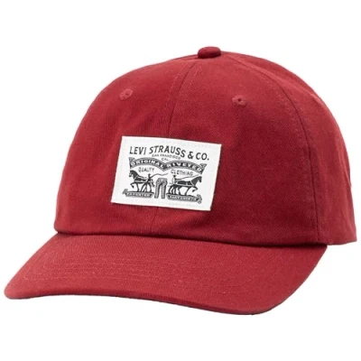 Abbildung von Levi&#039;s Relaxed DAD Heritage Unisex Cap, Größe: One Size, Dull red