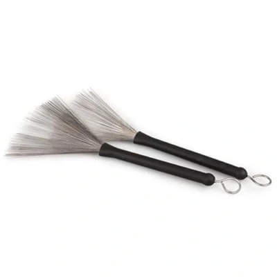 Abbildung von ROSENICE Schlagzeug Schlagzeugbesen Jazzbesen Drum Besen Trommel Büsche Sticks Drumstick Versenkbar, 2pcs