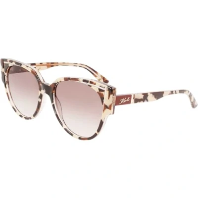 Abbildung von Karl Lagerfeld Unisex KL6068S Sunglasses, 235 Tortoise/Crystal, 44