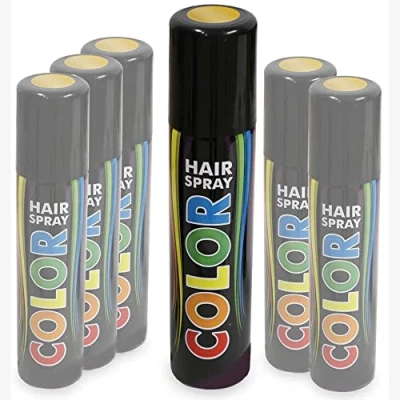 Abbildung von KarnevalsTeufel Hairspray buntes Haarspray Haarschmuck farbig (Color Gold)