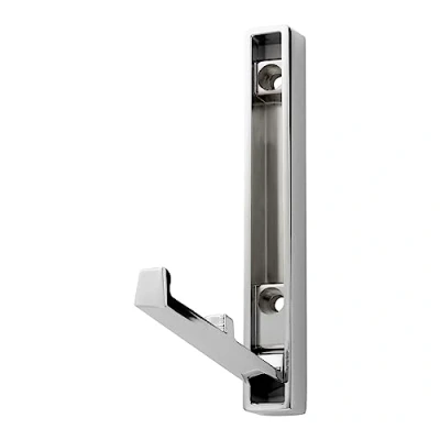 Abbildung von SO TECH® Klapphaken Garderobenhaken VALVOLE 12 x 1,6 cm, (1 St), Chrom poliert inklusive Befestigungsschrauben