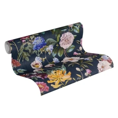Abbildung von A.S. Création Vliestapete &quot;Jette Joop tropisch floral natürlich&quot;, floral, Blumentapete Tapete Streifen