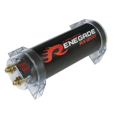 Abbildung von Renegade Pufferelko 1.2 Farad Power für die Endstufe Auto Subwoofer