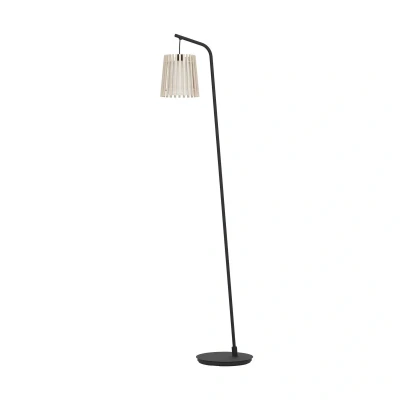 Abbildung von Eglo 900905 Stehleuchte FATTORIA Stahl schwarz E27 1X25W L:49.5cm B:20cm H:170cm mit Fußtrittschalter