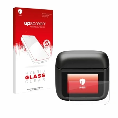 Abbildung von upscreen Schutzglas für JBL Tour Pro 3 Schutzfolie, Glas Folie [Klar, 9H Panzerschutz, Anti Fingerprint]