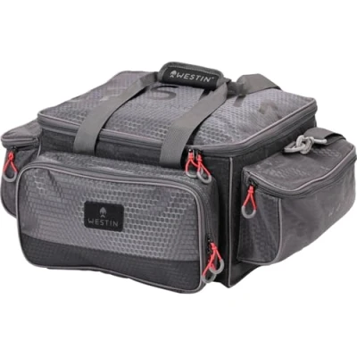 Abbildung von Westin W4 Jumbo Lure Loader Large Titanium Black Schultertasche (Incl. 4 Tackleboxen) Angeltasche