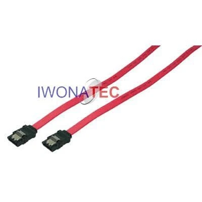 Abbildung von Kabel SATA intern mit Sicherungslasche rot 0,5 Meter