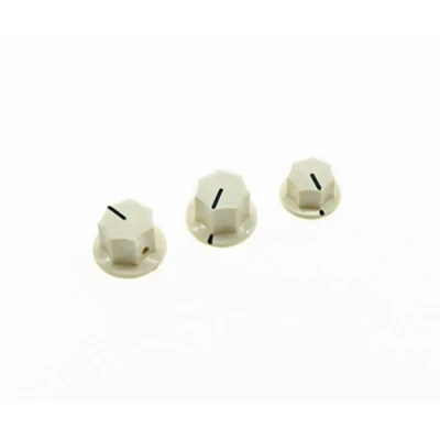 Abbildung von kiaish Set von 3 Alt Weiß Messing Einsatz USA Spec 1/10,2 cm Jazz J Bass Regler, große &amp; kleine Knopf