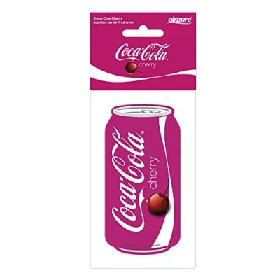 Abbildung von Airflair Auto Lufterfrischer Coca Cola Cherry Dose Autoduft für den Rückspiegel Duftbaum bekämpft Gerüche im Innenraum &amp; hinterlässt einen süßen Kirschcola Duft bis zu 30 Tage