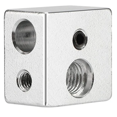 Abbildung von Richer R MK10 Aluminium Heizblock, 3D Drucker Heat Block Heizblock,20 x 20 13mm Heizung Stück Extruder Hotend Heizblock M7 Gewinde für