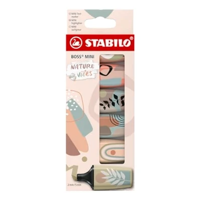 Abbildung von Textmarker STABILO BOSS MINI Naturevibes 6er Pack 6 Farben