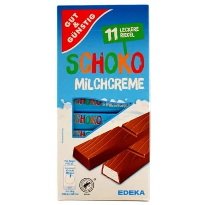 Abbildung von Gut &amp; Günstig Schoko Milchcreme Riegel, 10er Pack (10 x 200g)