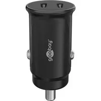 Abbildung von Goobay 59705 Dual USB Port Auto Ladegerät C Zigarettenanzünder Power Delivery 12V / 24V Kfz Mini Adapter Car Charger Schnellladegerät 30W