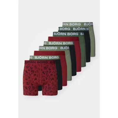 Abbildung von Björn Borg 9 PACK Panties, Herren, Größe: Medium, Black/dark red/khaki